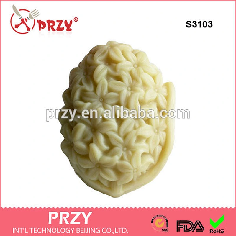 S3103 Blooming Flowers Silicone Soap Mold