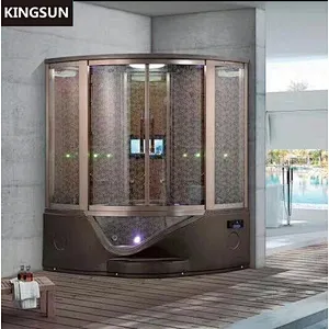 K-7033 Trade Assurance Guangzhou Canton Fair Enclosed massage whirlpool steam shower room