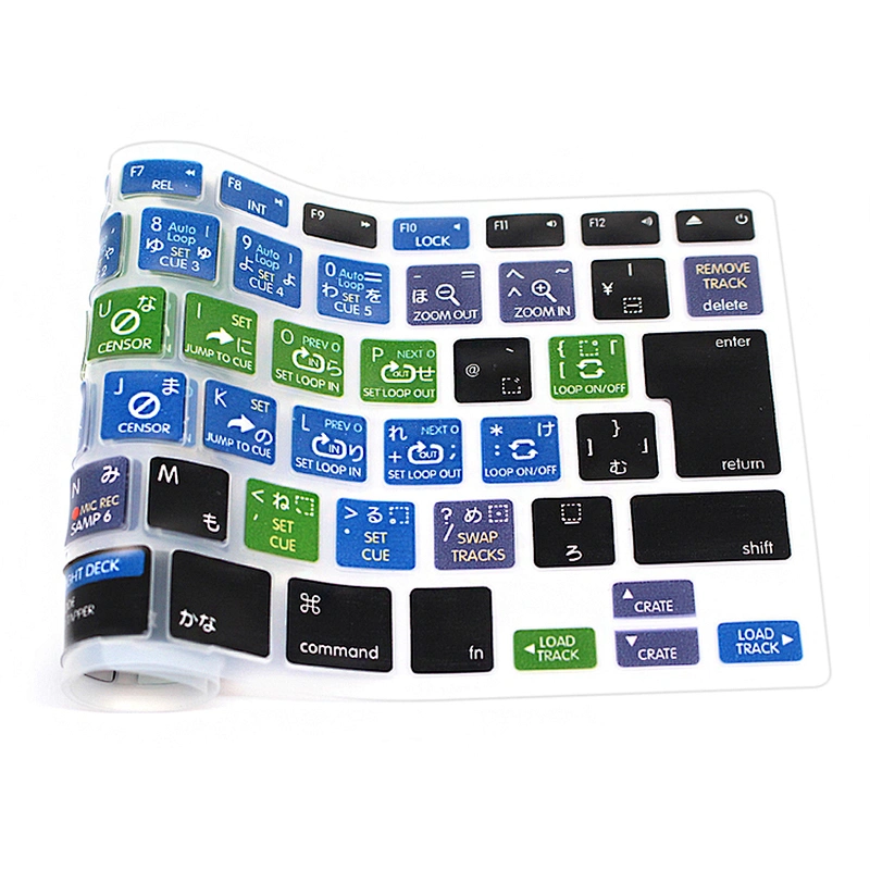serato dj functional keyboard protector shortcut keyboard cover For macbook pro keyboard Silicone Skin