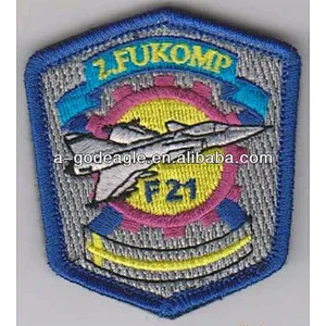 Embroidered patch machine with heat-cut border heat seal backing excellent quality