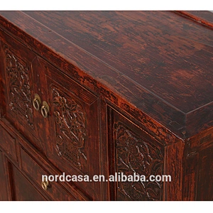 Factory Beijing chinese antique wood carved sideboard furniture