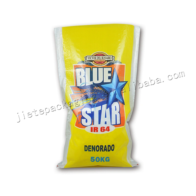 Color printed laminated 50kg pp woven grain bag,sack for rice,flour,feed,seed packing