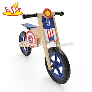 Wholesale new fashion wooden toddler balance bike early learning wooden toddler balance bike W16C181
