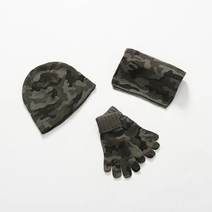 3PCS Baby Toddler Child Kids Warm Knitted Cap Crochet Beanie Ear Flap Hat