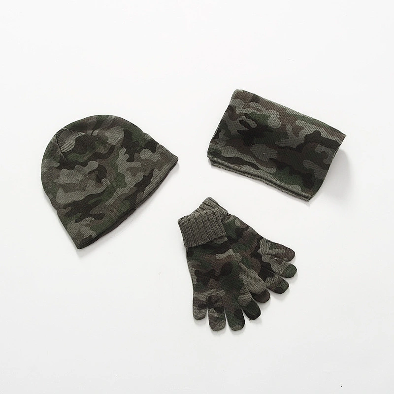 3PCS Baby Toddler Child Kids Warm Knitted Cap Crochet Beanie Ear Flap Hat
