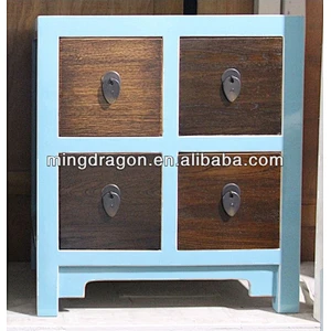 Chinese antique wooden bedside cabinet