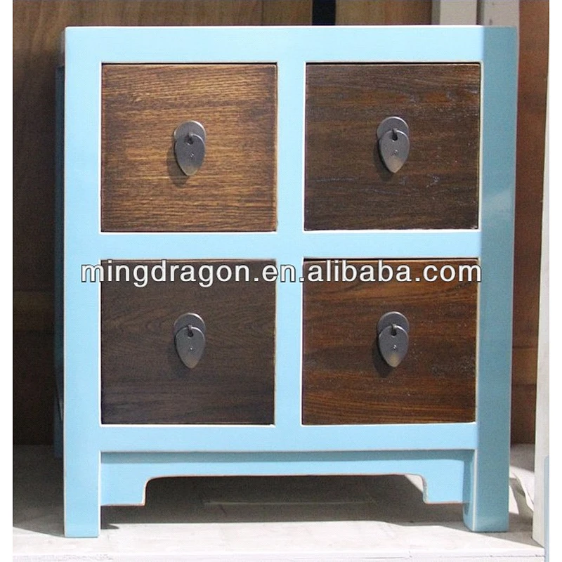 Chinese antique wooden bedside cabinet