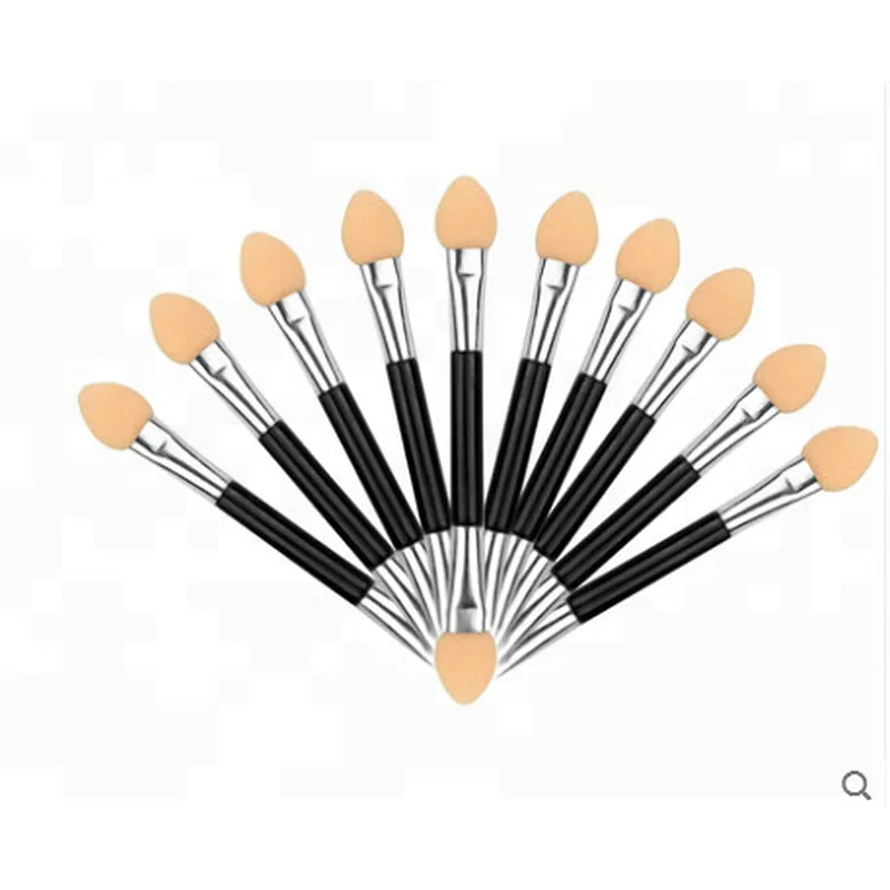 Double ended applicator make up brush eyeshadow sponge brush