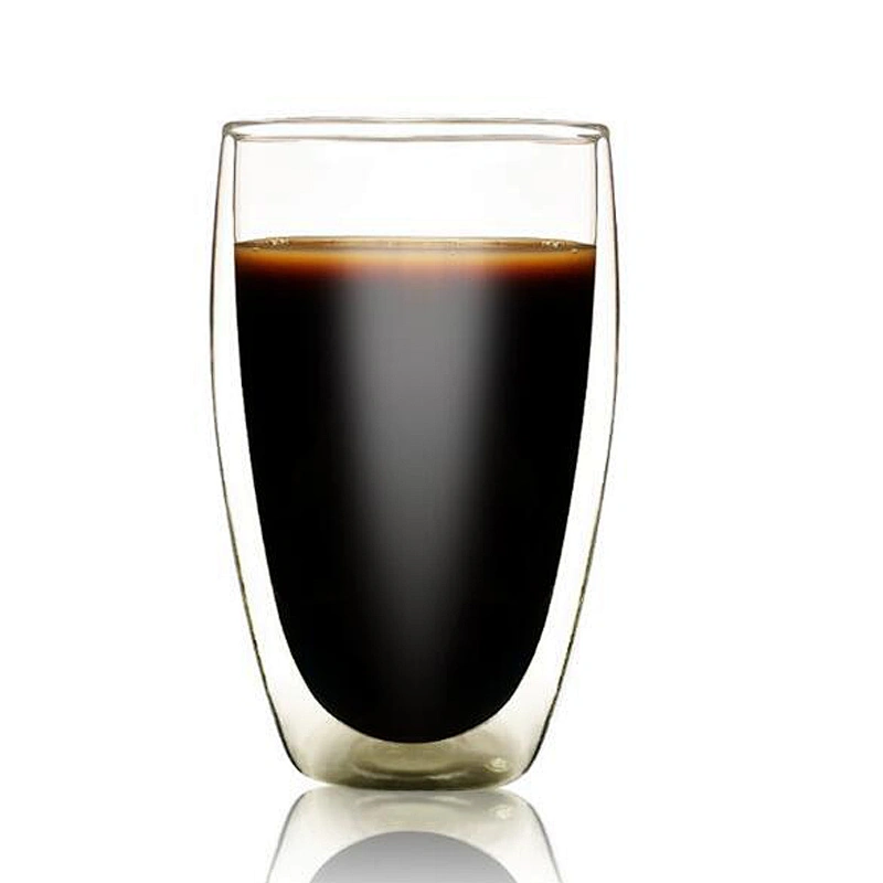 Wholesale Custom Heat Resistant Borosilicate Double Wall Glass Coffee Mugs Water Cup Tea Mug
