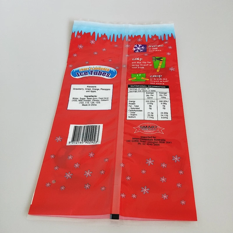 Accept custom PE plastic bags used for packing snacks