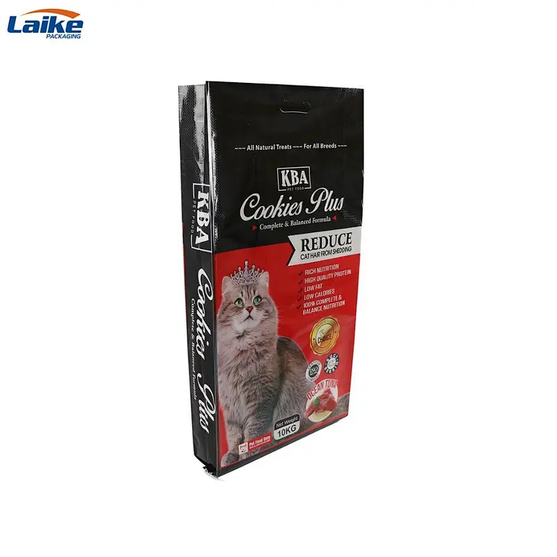Custom design bopp laminated pp woven animal feed packing bag bulk pig cattle chicken feed bag 50kg 25kg poultry feed bag