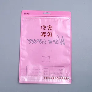 Custom yellow pink self-styled packaging bag for pantyhose packaging