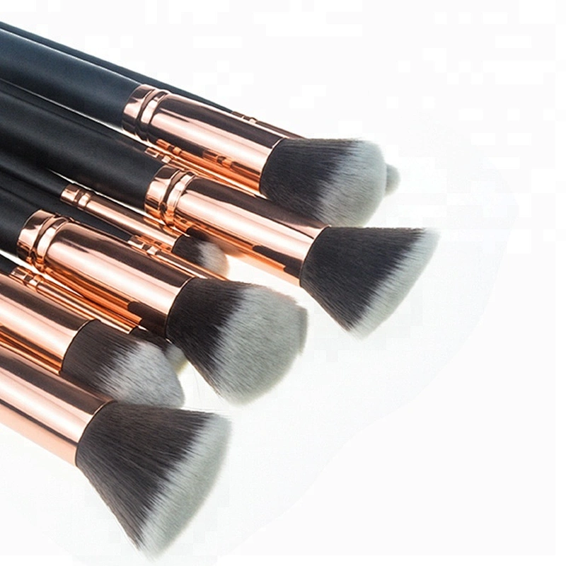 10pcs cosmetics makeup sets brushes sets for girls Synthetic Hair Wholesale  Private Label Rose Gold makeup set Tools