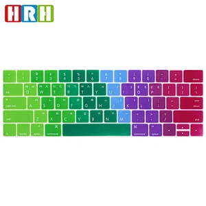Silicone Rainbow Korean Keyboard Protective Film laptop keyboard cover for Macbook New Pro 13