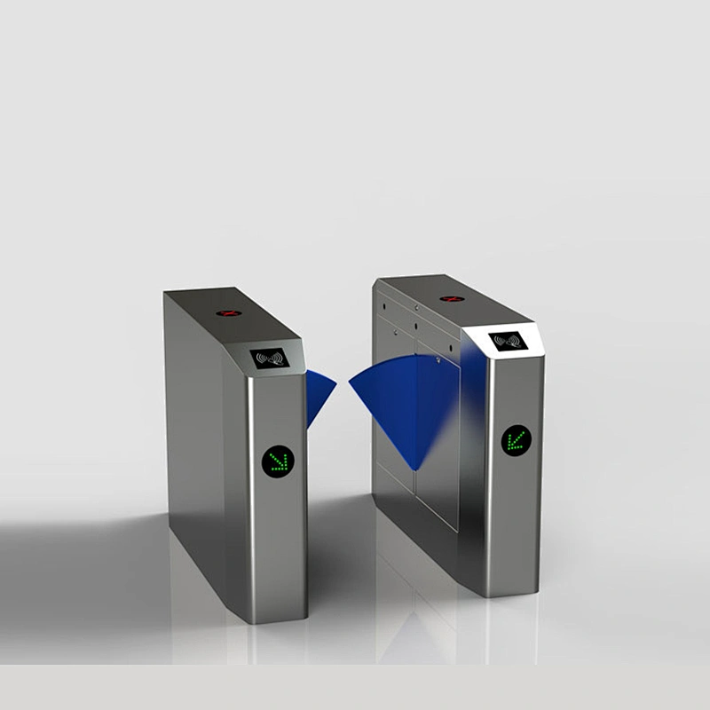 High Security Flap Ticket Turnstile Barrier Gate With Card Reader