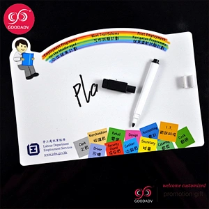 Round cartoon refrigerator message kids erasable whiteboard marker custom design only