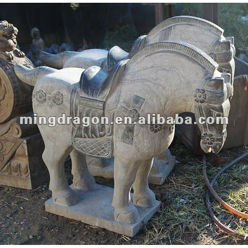 Chinese antique stone horse, garden statues