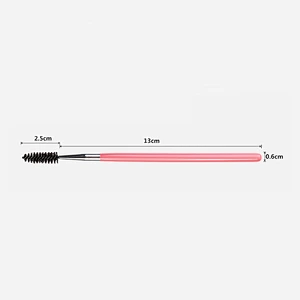 Wholesale cosmetic tools private label makeup brush wood eyelash extension brush