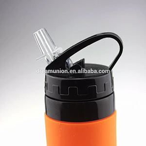 Silicone Drinking Water Bottle Reusable Drink Sport BPA Free Foldable