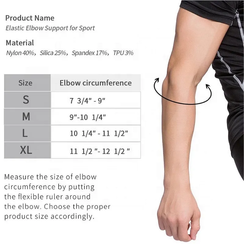 Sport elbow pad with iso ce