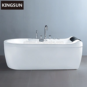 Simple Concise Style Freestanding Acrylic Japanese Bathtub For Indoor Tub