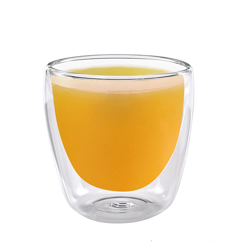 2018 China wholesale price glass coffee mug double wall resistant heat cup