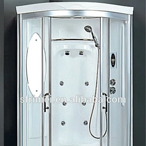 Sliding Door Computer Controlled Classic Indoor Enclosed Sauna Wet Steam Shower Room For Adult