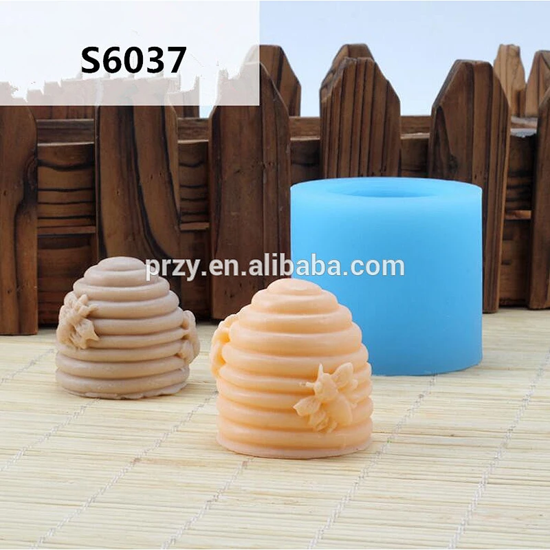 S6037 Hives bees DIY silicone soap mold