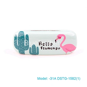 PU leather optical eyewear eyeglass case with custom design