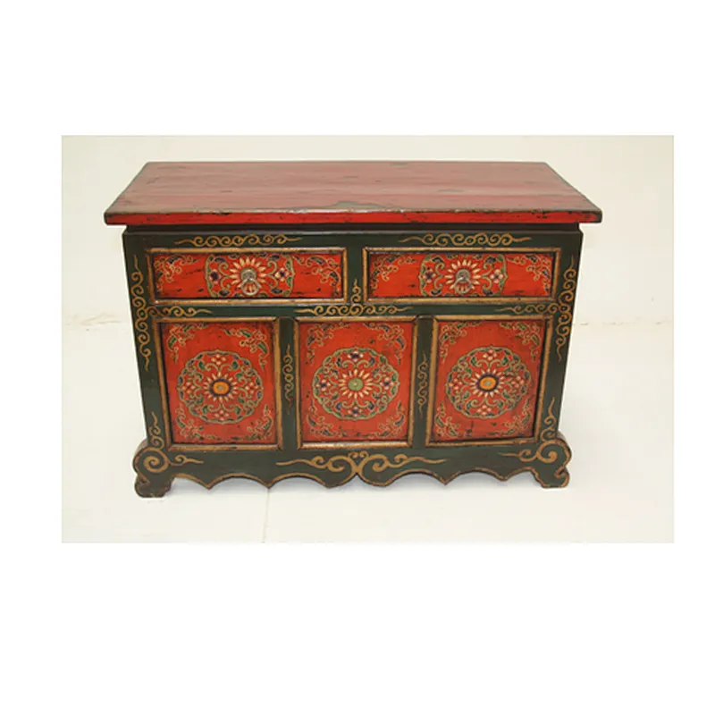 Hand painted furniture Tibetan style