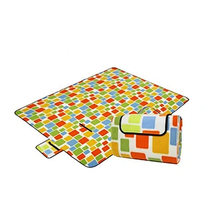 100% Polyester Foldable Pocket Outdoor Travel Camping  Waterproof Picnic Blanket