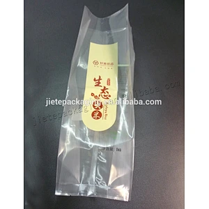 Transparent PE/PA plastic vaccum bag 1kg for rice, shopping