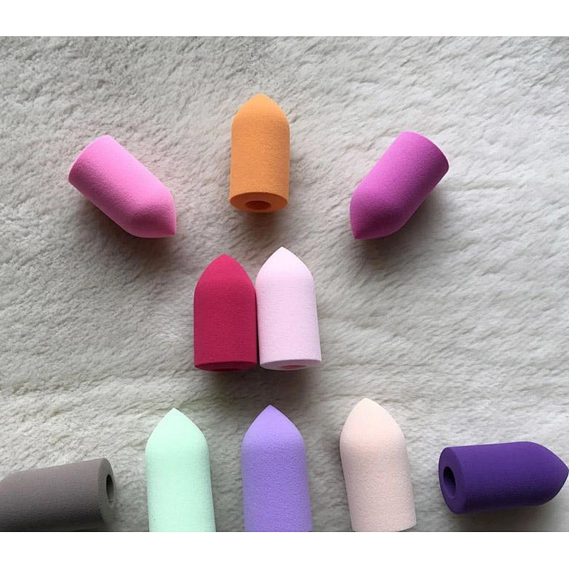 Finger shape easy use multiple color latex free makeup sponge