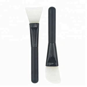 Professional Custom Logo 2pcs Silicon Mask Foundation Liquid Makeup Brush Set Cosmetics