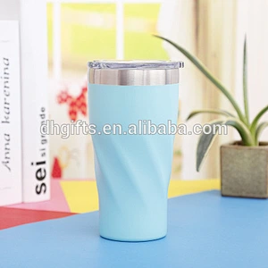 304 Stainless Steel Vacuum Flask 16 oz Wholesale Vacuum Cup Water Bottle with Transparent Lid for Car Use