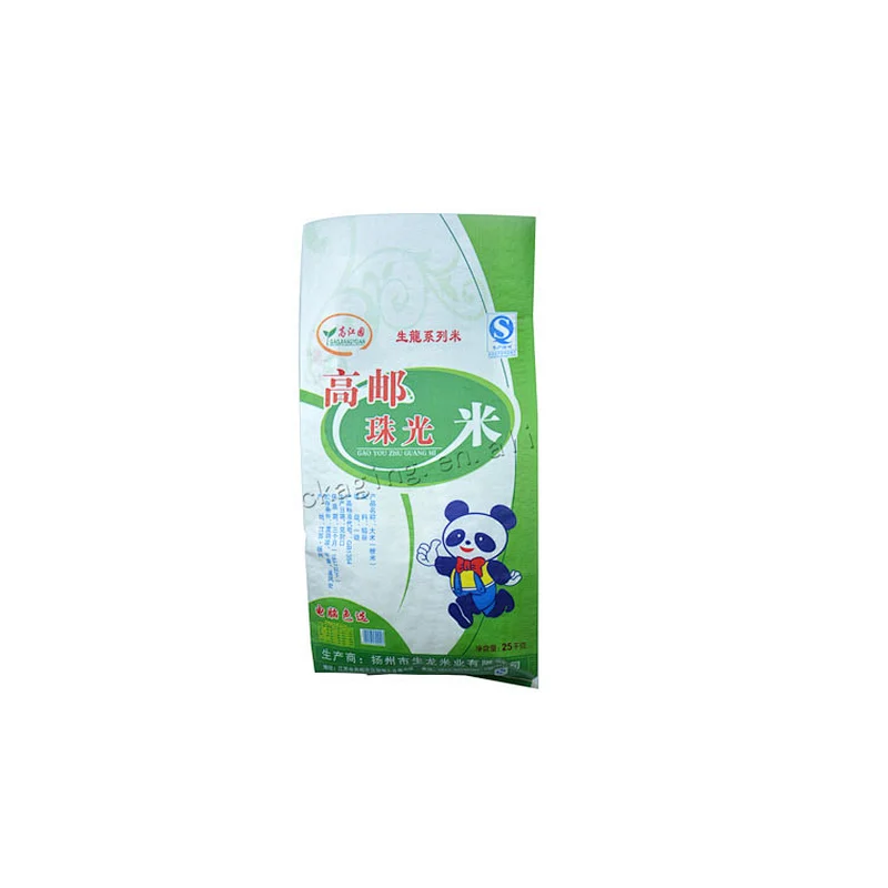 25kg high quality Agriculture use plastic pp woven rice bag for sale