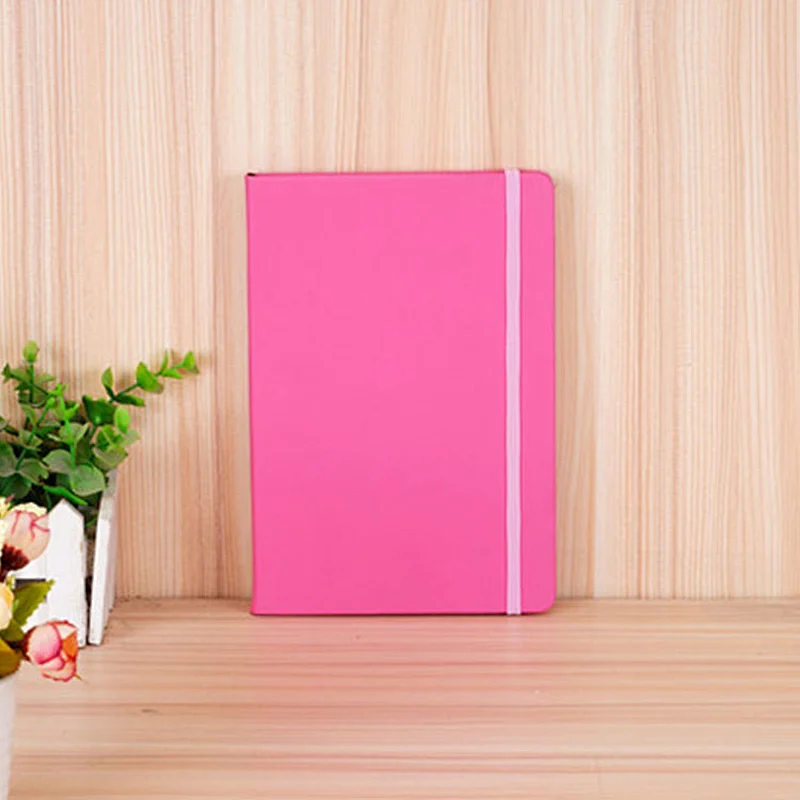 customized Logo Fashion Candy Color Office Touch discoloration Pu Leather Hardcover NoteBook