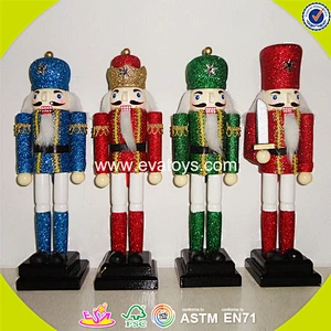 Wholesale wonderful household decoration red wooden nutcracker,delicate red wooden nutcracker ,best gift nutcracker W02A009