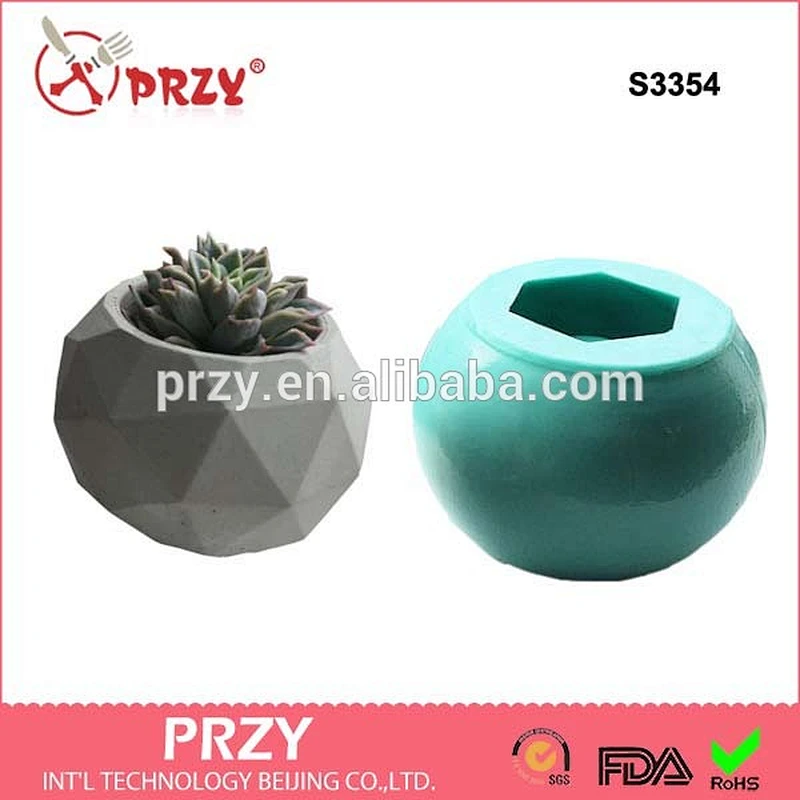 S3354 3d vase and planters moulds silicone soap molds whole sell vase handmade soap mold