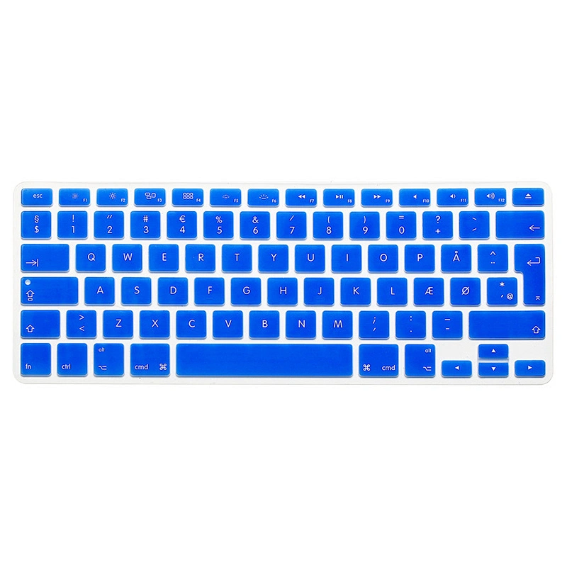 Hot sale Waterproof Custom Silicone Keyboard Skin Danish Keyboard Cover For Macbook Air 13