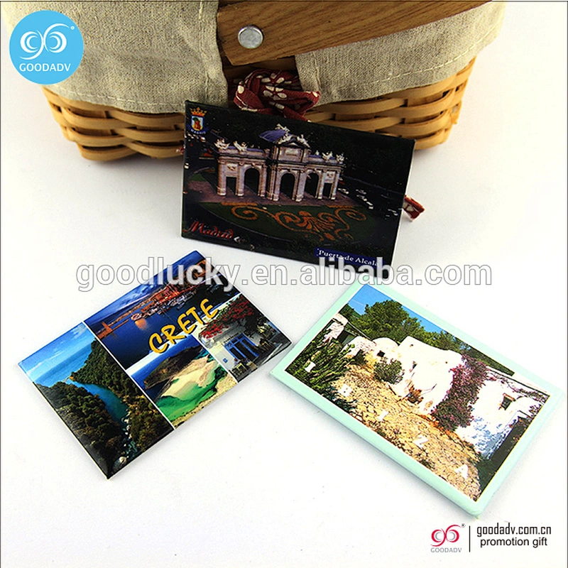 Printed tourist souvenirs tinplate fridge magnet / magnet fridge custom