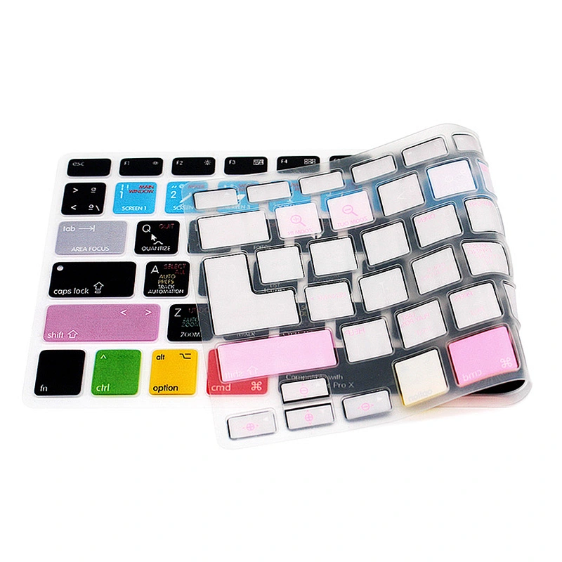 Logic Pro X Spanish Functional Silicone Keyboard Skin shortcuts keyboard skin For Macbook Pro 13 Retina for macbook pro 15