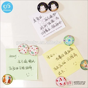 Hot selling Wonderful style Promotion gift 3d magnetic crystal glass fridge magnet