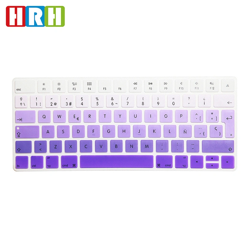 Spanish Ombre Color Keyboard Protector Cover Skin For Magic Keyboard MLA22LLB/A,EU Spanish keyboard skin