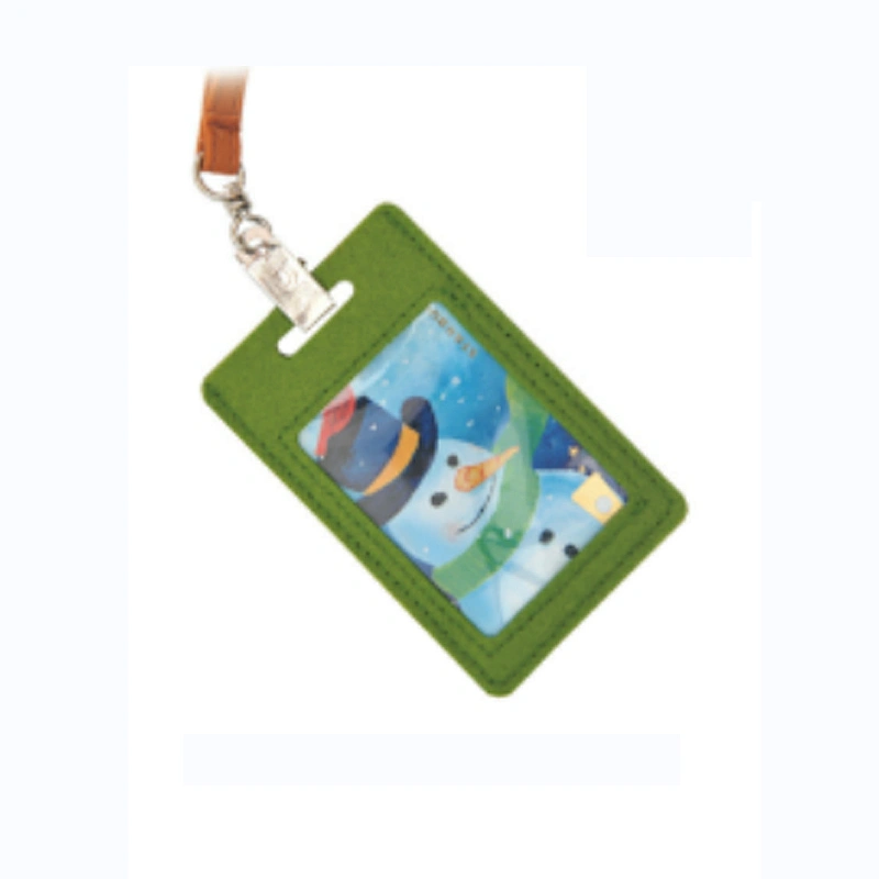 2019 fashion design card holder wool felt credit card holder  employee card holer for work and travelling