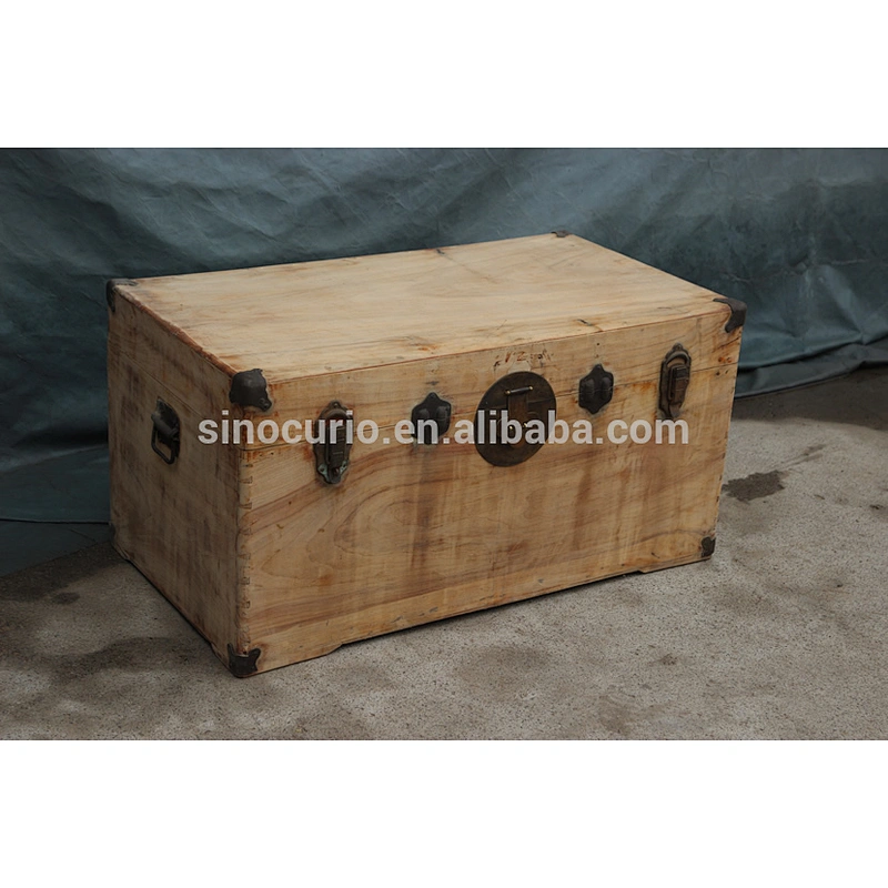 home decoration cheap Chinese antique wooden trunk for storage