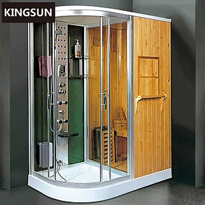 K-7117 Luxury Home Freestanding Personal Massage Wooden Sauna and Steam Combine Room K-7117(L/R)