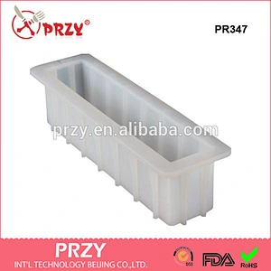 PR347 Easy unmold 12'' bar soap loaf mold,Tall and Skinny Silicone Soap Mold