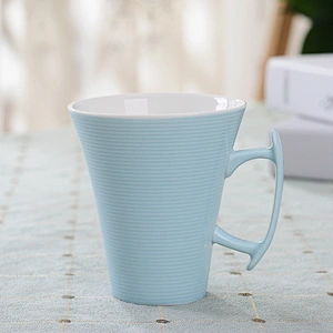Macarons color ceramic mug underglaze cup for milk drinking