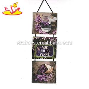 Wholesale beautiful wooden flower pattern home wall hanging used in living room W09D052